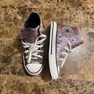 Converse All Star Hi Kids Glitter High-Top Sneakers Size 13C